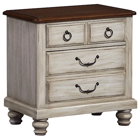 Transitional Night Stand - 2 Drawers